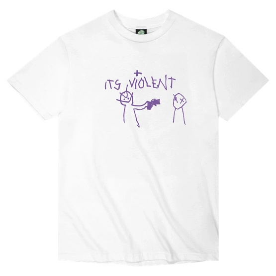 koszulka VIOLET "It's Violent" T-Shirt (White)