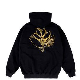 bluza magenta Trippy Plant Hoodie - Black