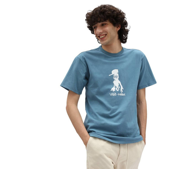 Vans Krooked By Natas For Ray Classic Tee (Aegean Blue)