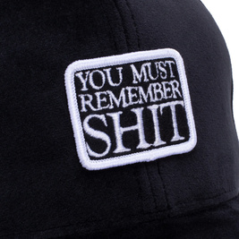 czapka Fucking Awesome - Remember Shit Velvet Snapback (Black)