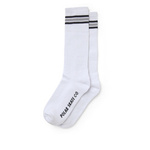 skarpetki polar stripe socks long white/grey