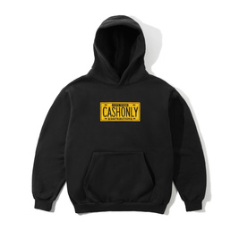 bluza Cash Only License Plate Pullover Hood (Black)