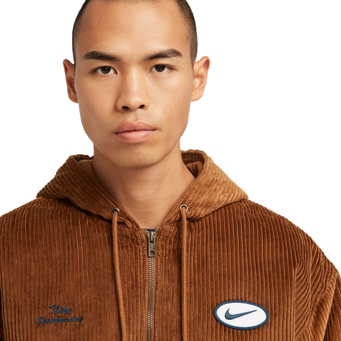Nike Sb Full-Zip Hooded Corduroy Skate Jacket