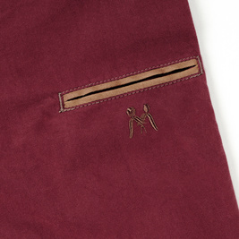 Magenta Loose Pants 2 Tone (Burgundy)