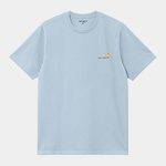 koszulka Carhartt WIP S/S American Script T (Frosted Blue)