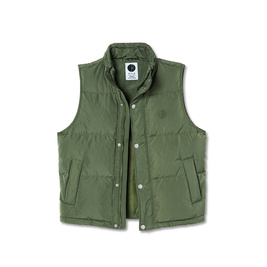 polar puffer vest light olive