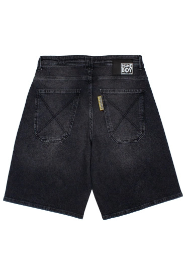 Homeboy X-Tra Monster Vintage Denim Shorts (Vintage Black)