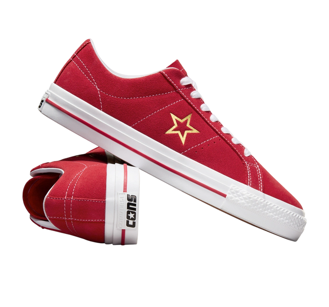 Converse One Star Pro OX (Versity Red/ White/ Gold)
