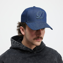 Dime Cursive D Full Fit Cap indigo denim