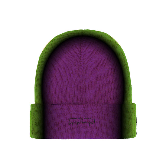 czapka Fucking Awesome - Gradient Drip Cuff Beanie (Purple/Green)