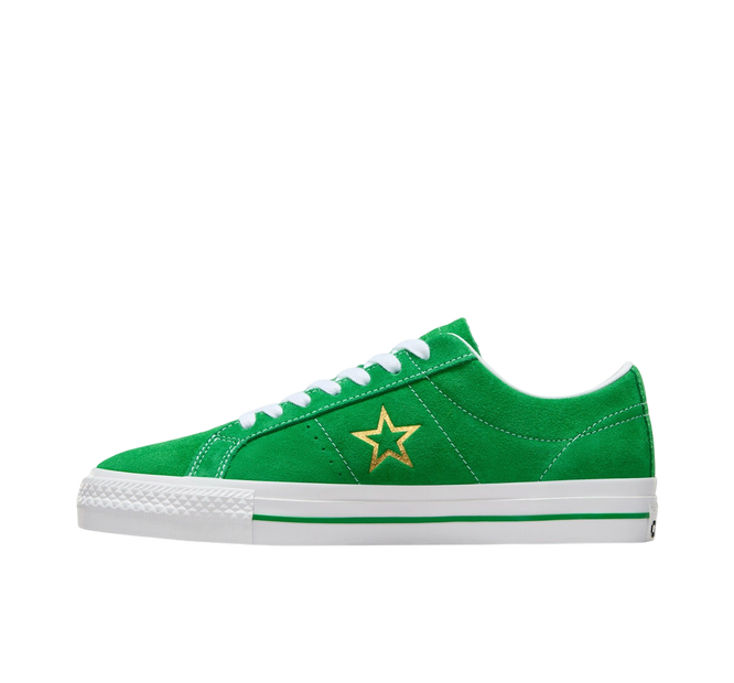 Converse One Star Pro (Green/White/Gold)