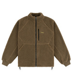 Dime Polar Fleece sherpa zip brown