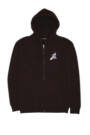 Fucking Awesome House on Fire 2 zip up hoodie black