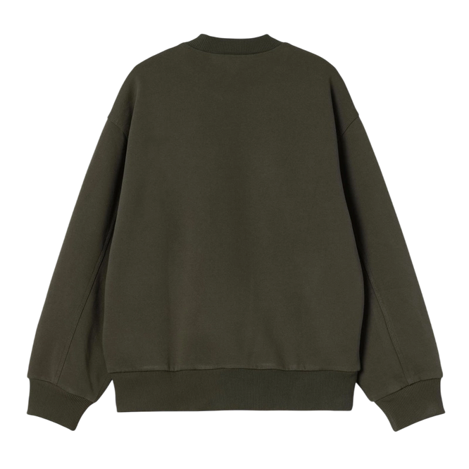 Carhartt WIP Detroit Sweat olive stone washed