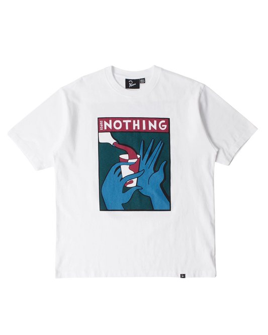 Koszulka By Parra Super nothing t-shirt white
