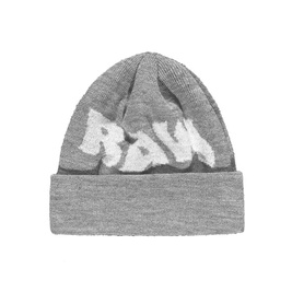 Raw Hide OG Logo Beanie (Grey/White)