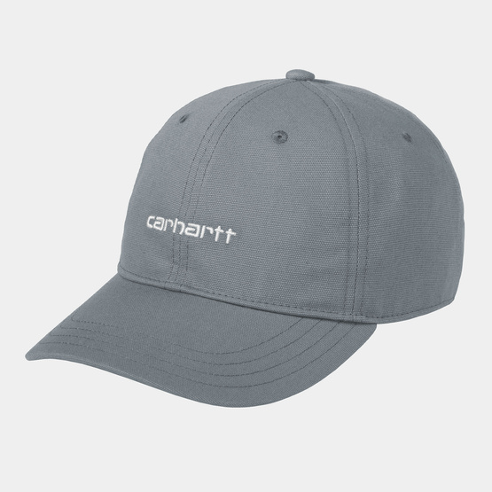 Carhartt WIP Canvas Script Cap (Dove Grey / Wax)