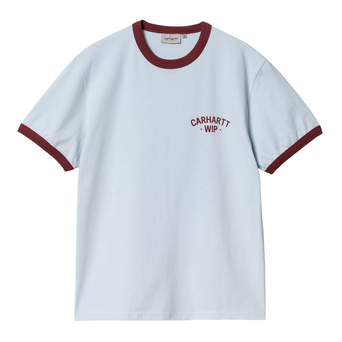 koszulka Carhartt WIP S/S 89 Ringer T-Shirt (Air Shy/Mulberry)