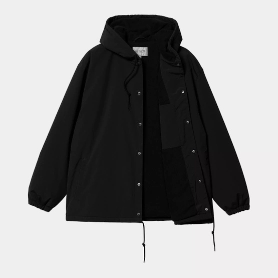 Carhartt WIP Hooded Coach Jacket (Black/White)