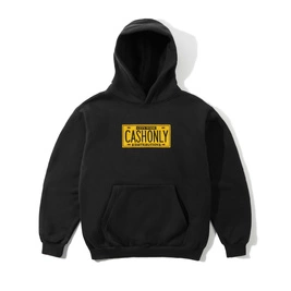 bluza Cash Only License Plate Pullover Hood (Black)