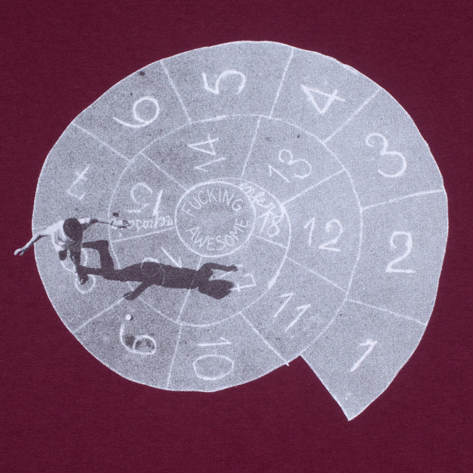 koszulka Fucking Awesome - Hopskotch Tee (Maroon)