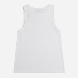 Rave Skateboards- No Leak Waffle Tank Top (White)