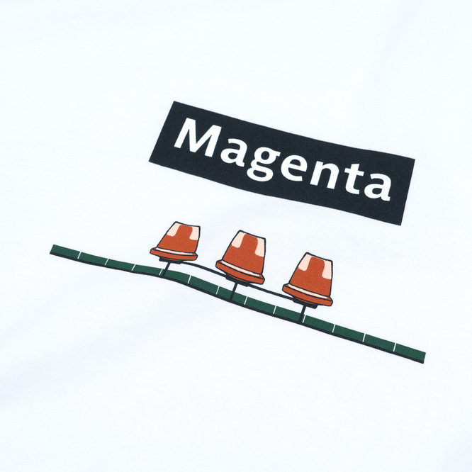Koszulka Magenta Station Tee - White