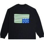 Carpet Flag Woven Sweater black