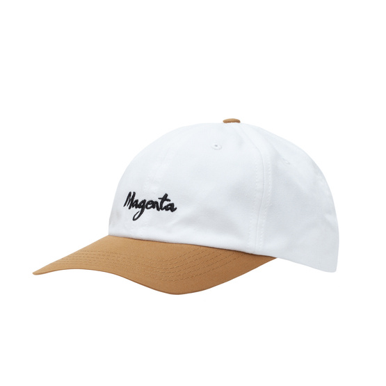 czapka Magenta brush dad hat white