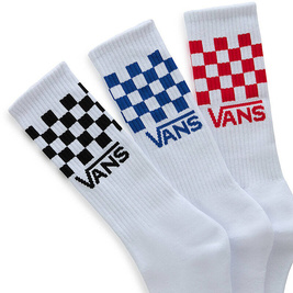 skarpetki Vans Classic Check Crew (White)