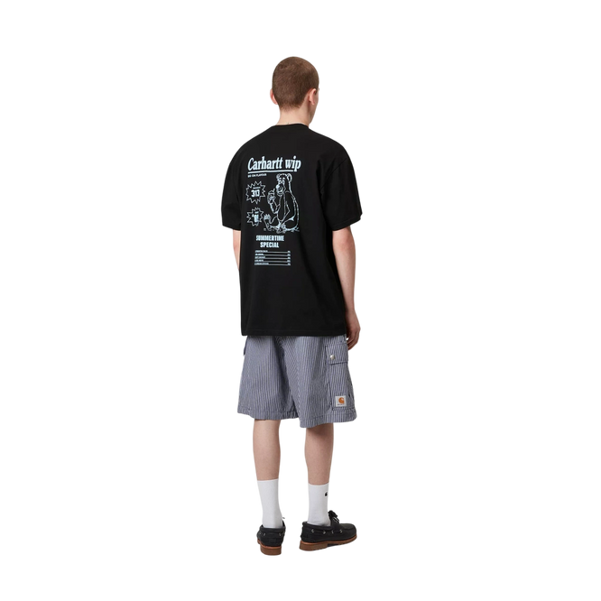 koszulka Carhartt WIP S/S Catalogue C Logo T- (Black/Bluebird)
