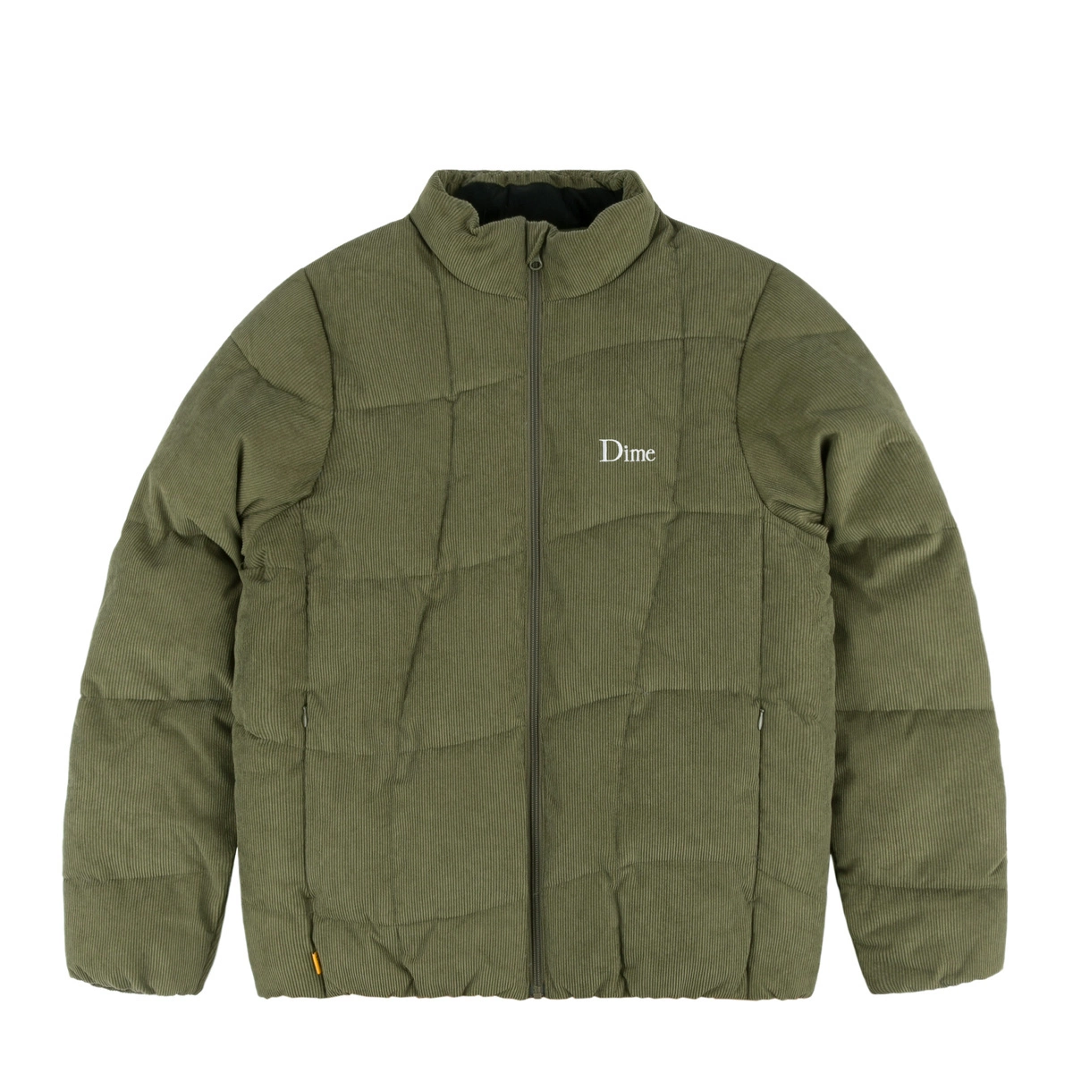 Dime Corduroy Wave Puffer Jacket Olive zielony | Clothes \ Jackets News  SALE \ Sale 50% -70% \ Jacket Brands \ Dime Odzież \ Dime | Skateshop  Miniramp.pl