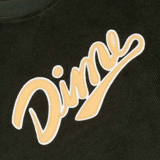 bluza Dime Team Corduroy Crewneck Dark Forest