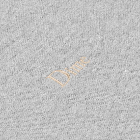 Dime Classic small logo hoodie grey