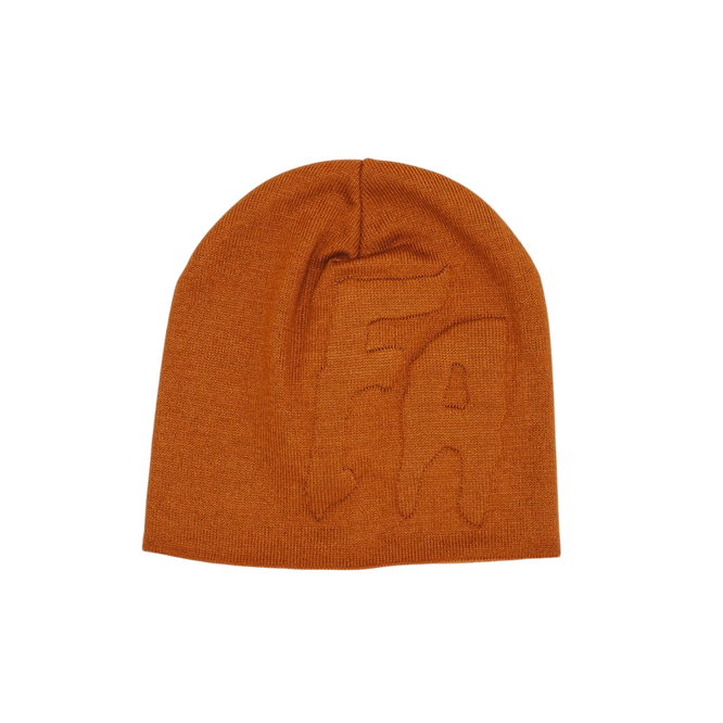 Fucking Awesome Lesser God Skull Beanie (Brown)