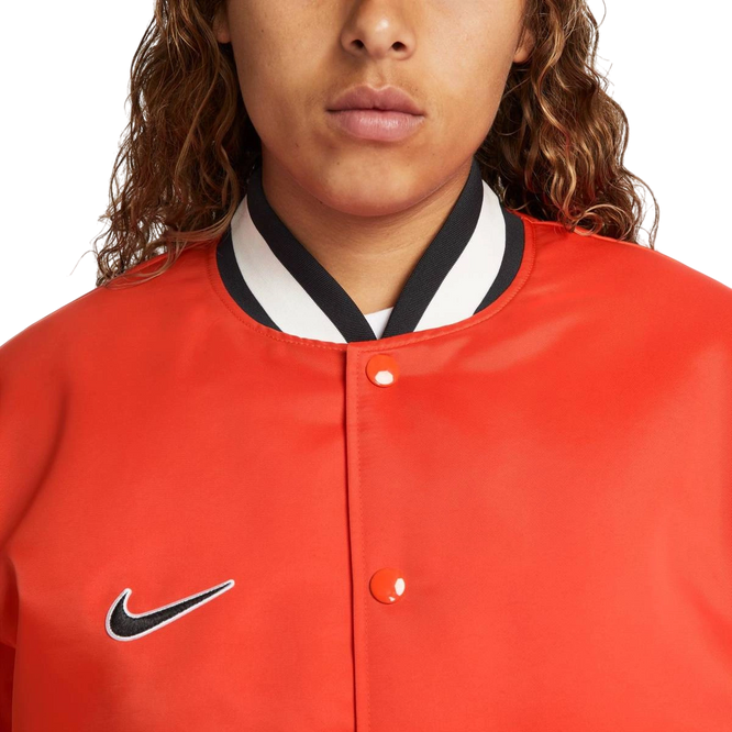 Nike Sb Varsity Skate Jacket Team Orange/black/sail/white