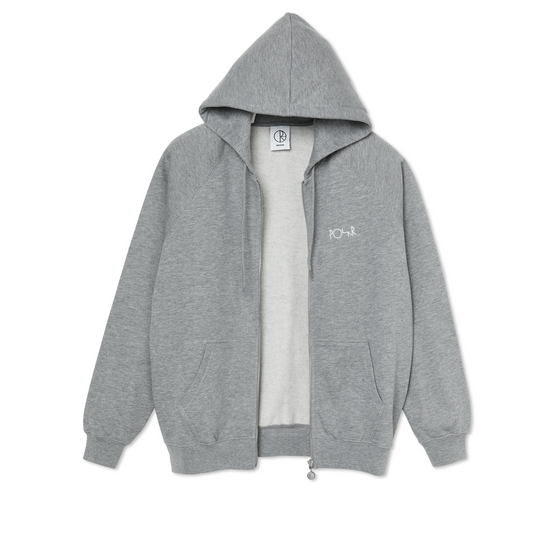 polar default zip hoodie grey