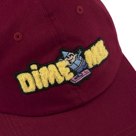 Dime Crayon Chenille Low Pro Cap dark red