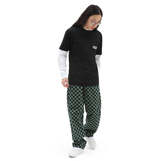 Spodnie Vans Range Baggy Tapered Elasticm Waist Trousers (Green/Black)