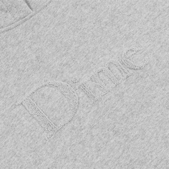 Dime Classic chenille logo hoodie grey