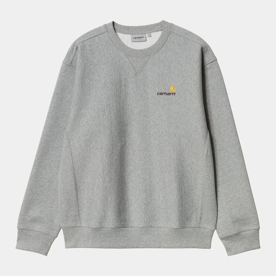 crewneck Carhartt WIP American Script Sweatshirt (Grey)