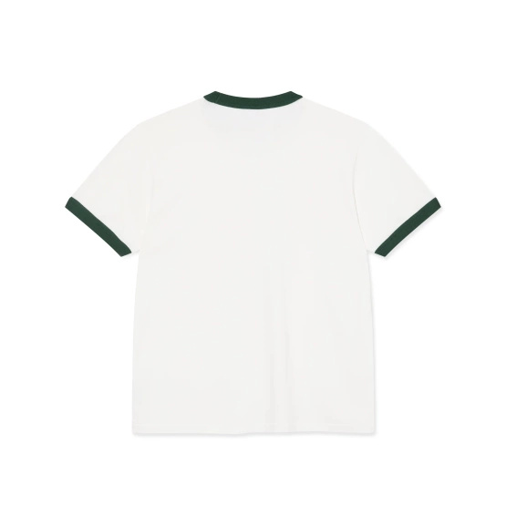 Polar Ringer Tee (Cloud White/ Dark Green)