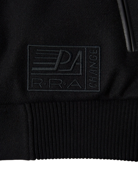 kurtka by Parra Not movie quality varsity jacket black