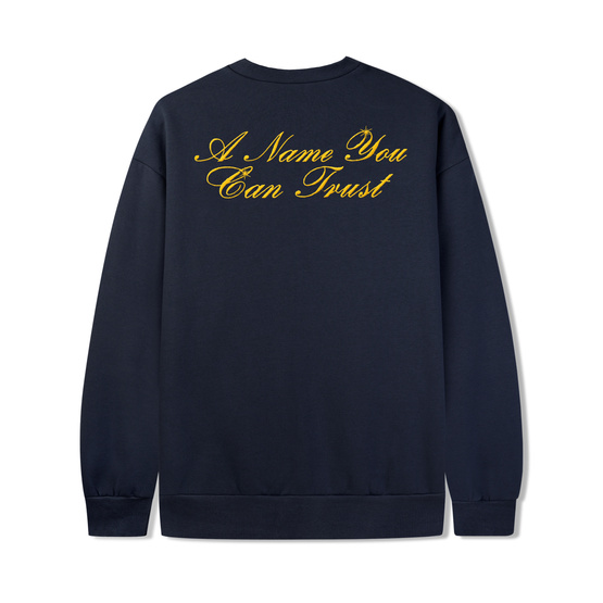 Cash Only Bank Crewneck deep navy