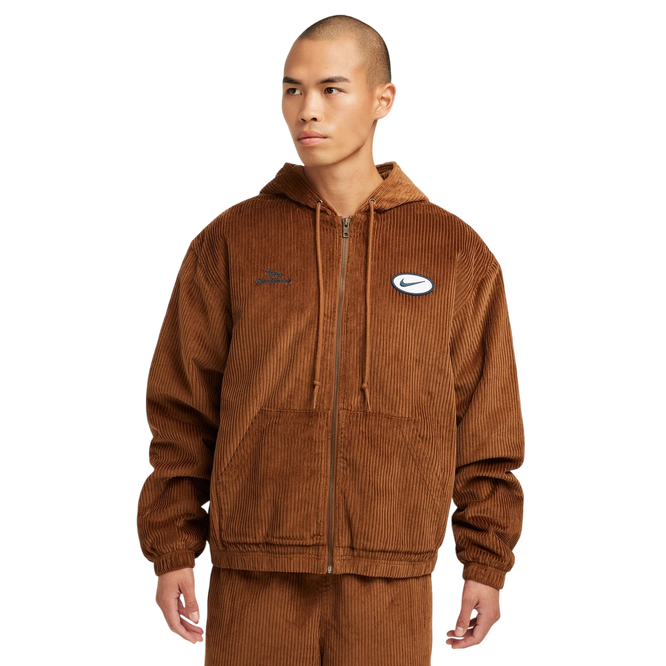 Nike Sb Full-Zip Hooded Corduroy Skate Jacket
