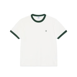 Polar Ringer Tee (Cloud White/ Dark Green)