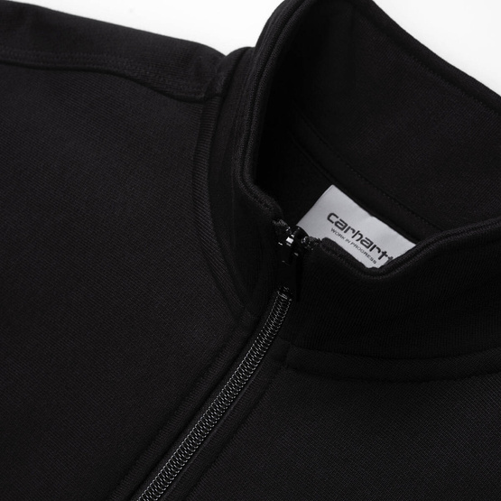 crewneck Carhartt WIP Half Zip American Script Sweatshirt (Black)