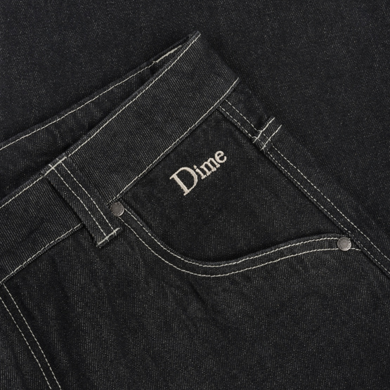 Spodnie Dime Classic Baggy Denim Pants black washed