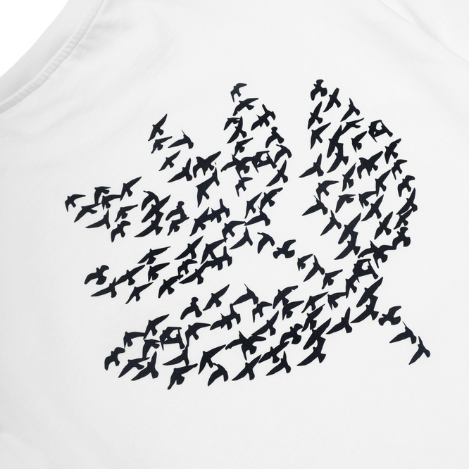 Magenta Migration Tee (White)