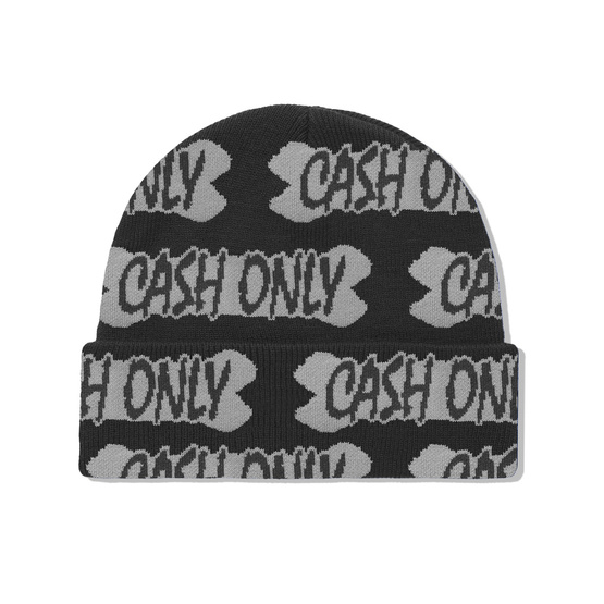 Cash Only Bone Beanie (Black)